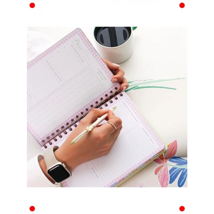 A5 Süresiz Spiralli Renkli Motivasyon Ajandası