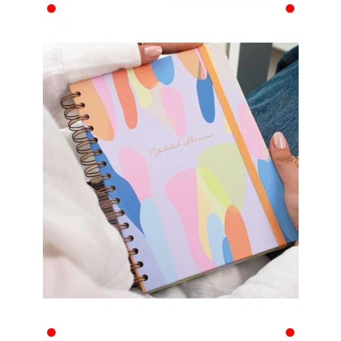 A5 Süresiz Spiralli Renkli Motivasyon Ajandası