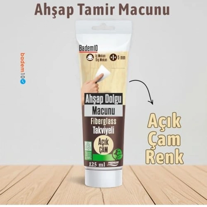 Açık Çam Renkli Parke Tar Macunu, 125 ML Kullanım Hazır