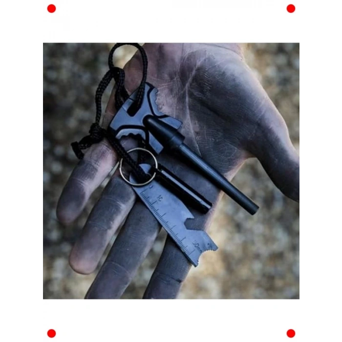 Acil Durum Ateş Başlatıcı Kit (Düdük Hediyeli)