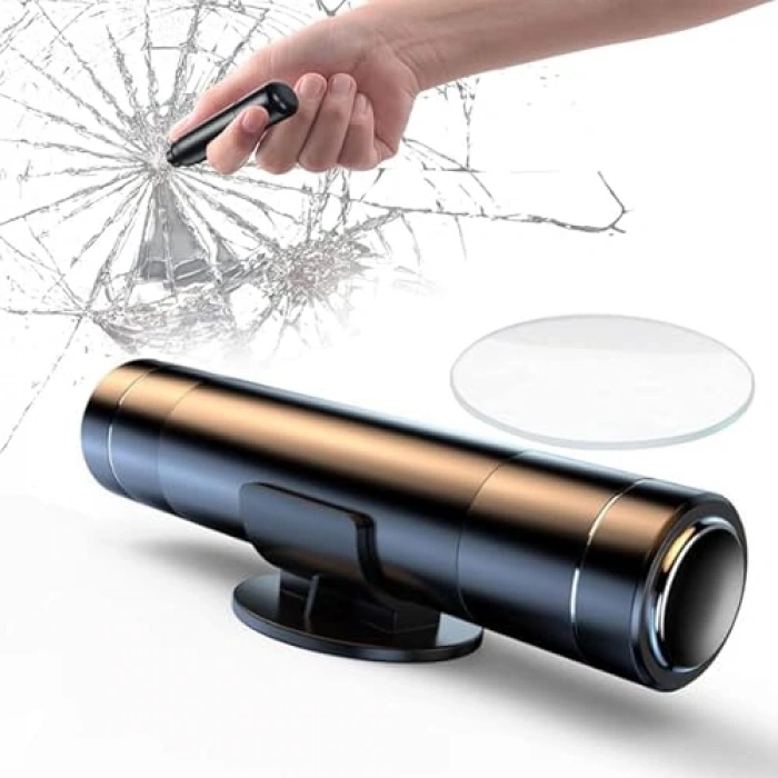 Acil Durum Kaçış Çekici, Araba Camı Kırma Aleti, 2li Set