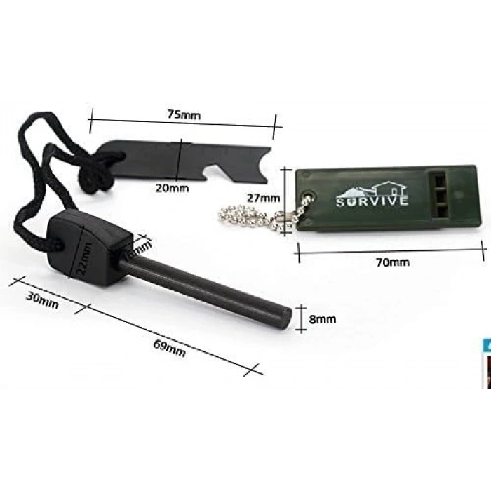 Acil Durumlar İçin Kullanışlı Ateş Başlatıcı Çakmak