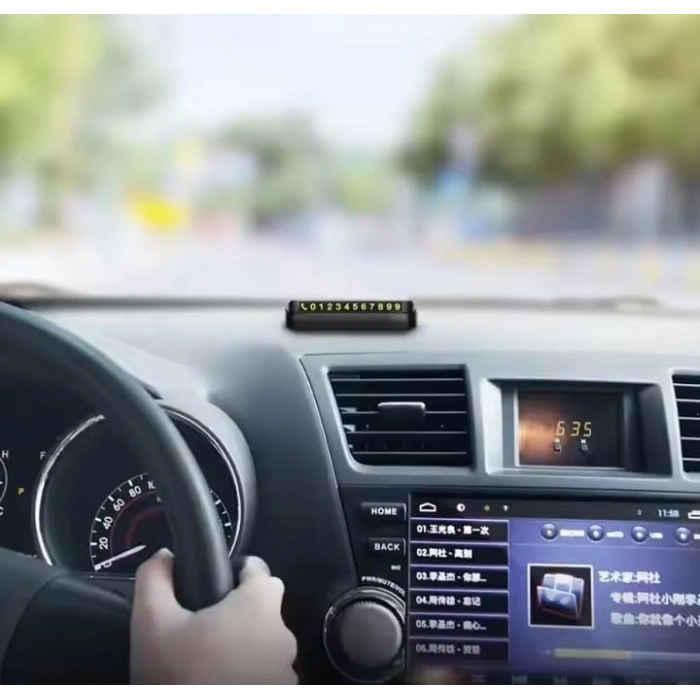 Açılır Kapanır Mıknatıslı Araç Telefon Numaratörü, Dayanıklı Parkmatik