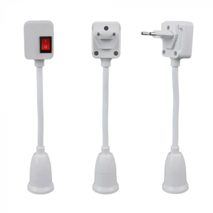 Açma kapama anahtarlı E27 duy dönüştürücü