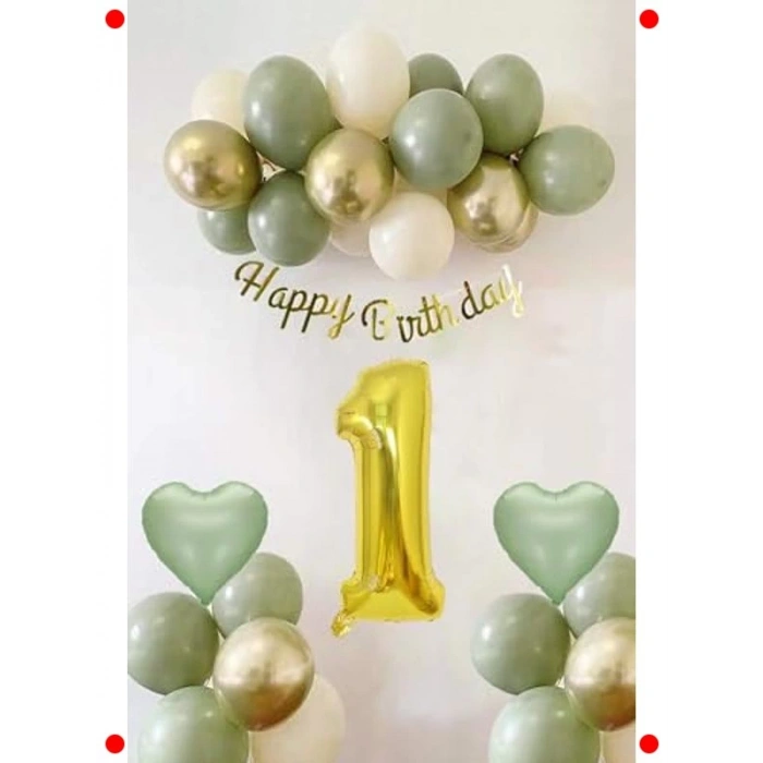 Adaçayı Temalı Doğum Günü Parti Balon Seti - Özel Renkler