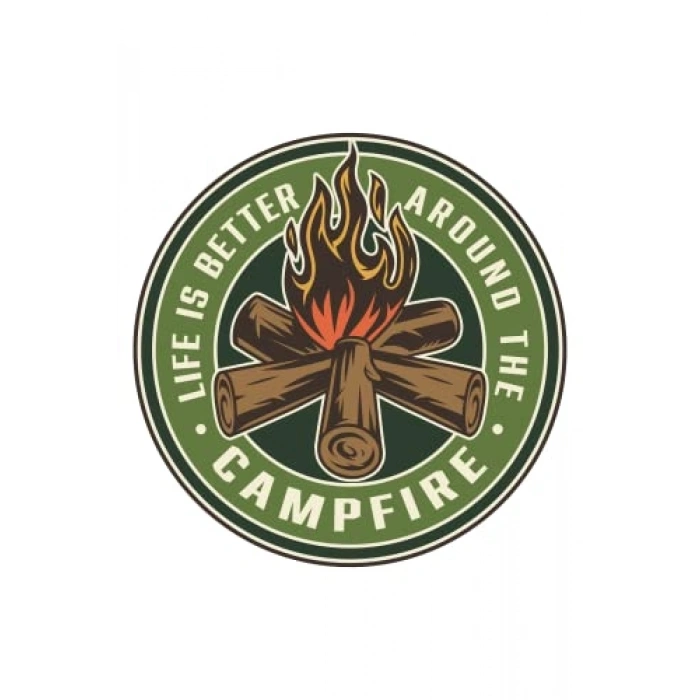Adventure Camping Ateş Fire Off road Sticker 13 X 13 Cm