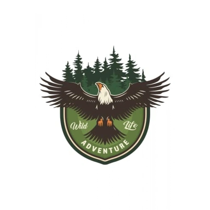 Adventure Camping Off Road Sticker Kartal Eagle Sticker 11 x 10 cm