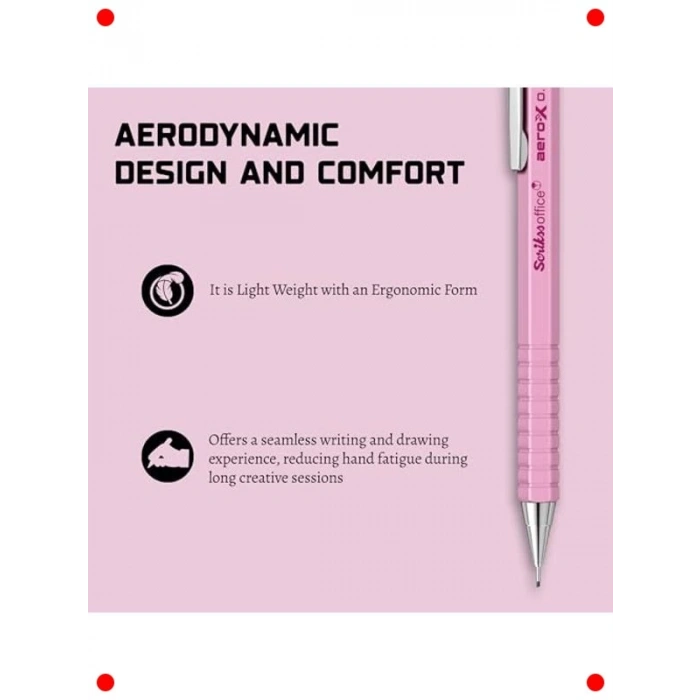 Aero-X Versatil Kalem, 0.7 Mm, Pembe