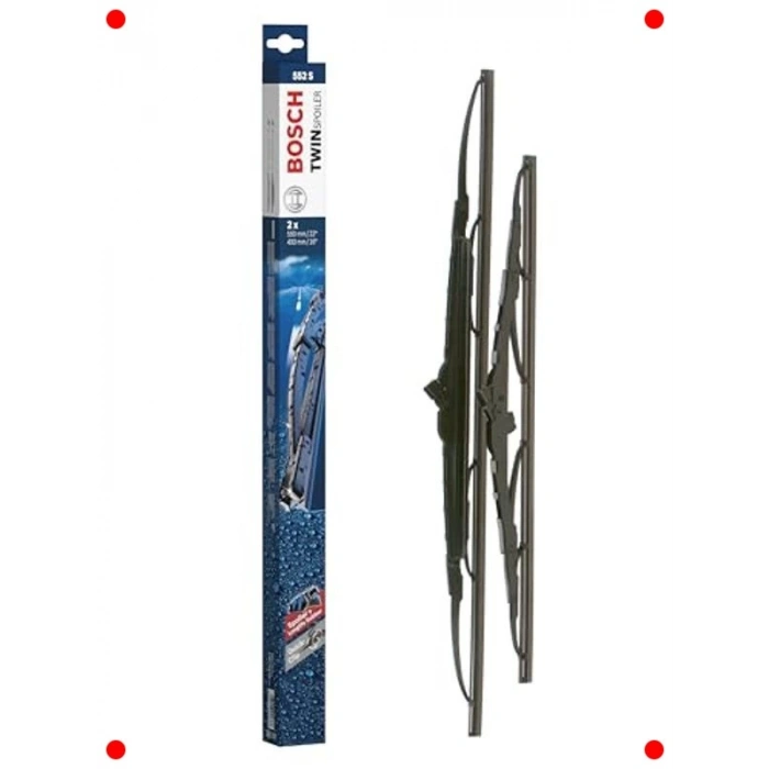 Aerodinamik Silecek Seti (550/400 mm) - Çift Boyut