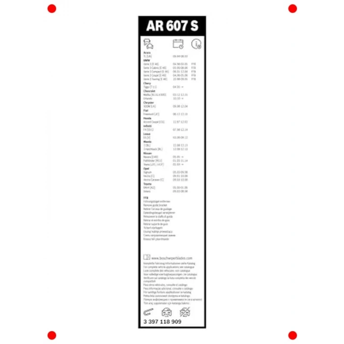 Aerodinamik Silecek Seti 600/475 mm