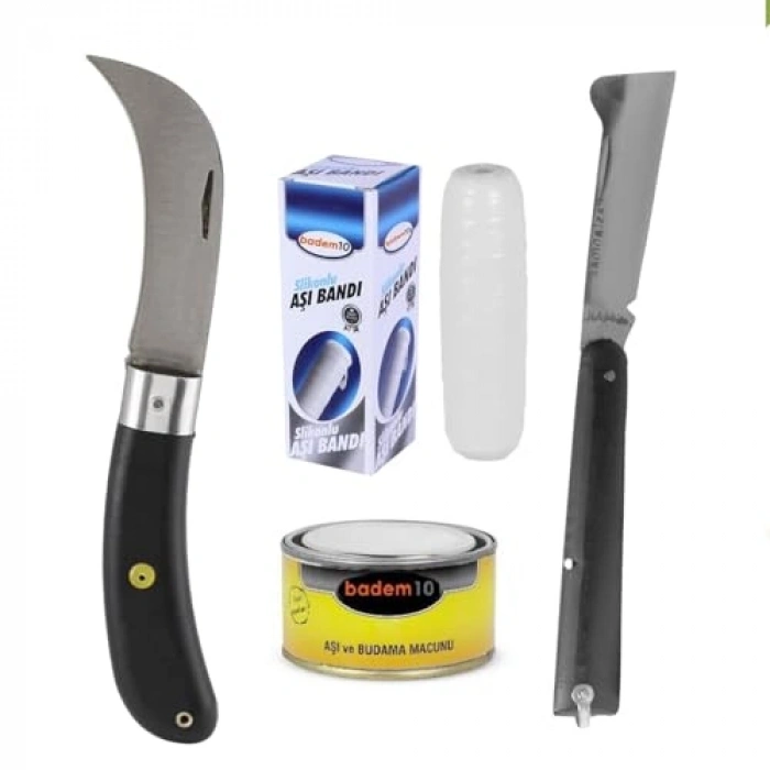 Ağaç Dal Aşılama Seti, 4 Parça, Pratik Budama Araçları