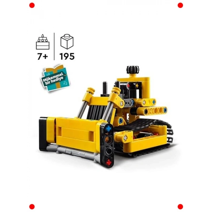 Ağır İş Buldozeri Yapım Seti - Çocuklara Özel Model