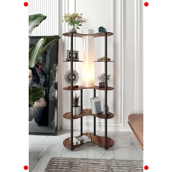 Ahşap Görünümlü Modern Lambader - Şık ve Fonksiyonel