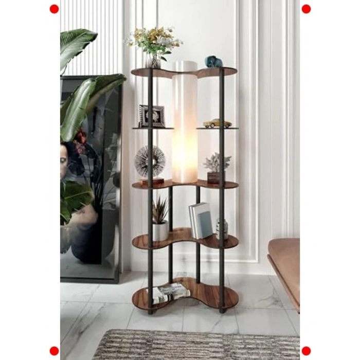 Ahşap Görünümlü Modern Lambader - Şık ve Fonksiyonel