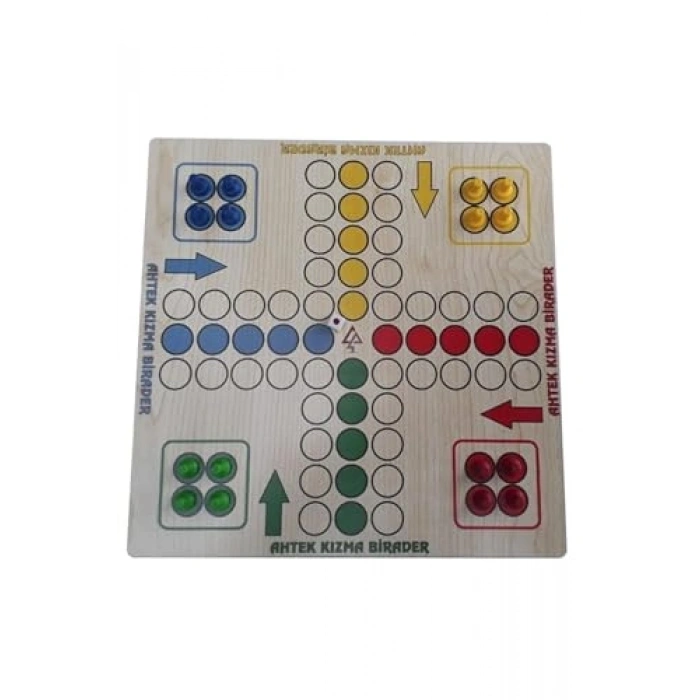 Ahşap Kızma Birader Oyunu, 2-4 Kişilik Strateji Eğlencesi