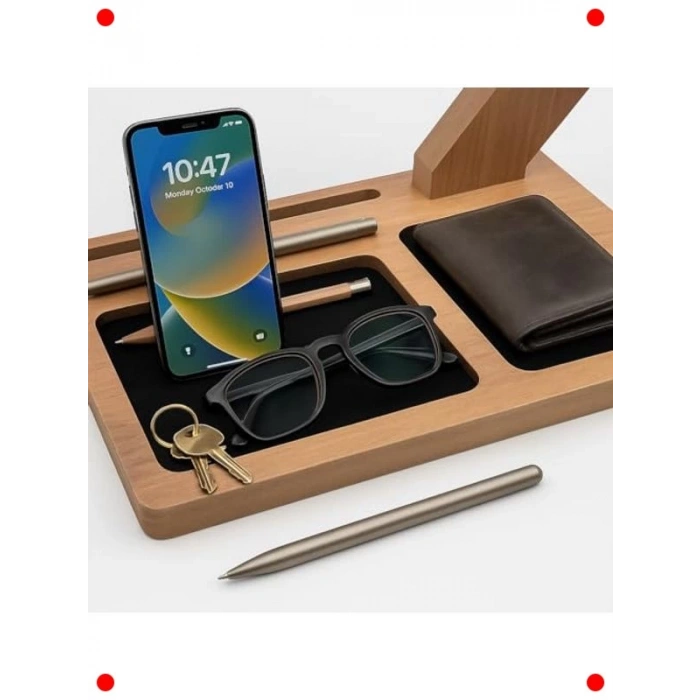 Ahşap Kulaklık Standı - Organizer ve Askı