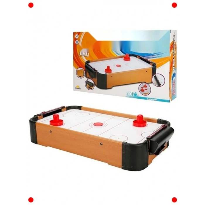 Ahşap Masa Üstü Hava Hokeyi Oyunu