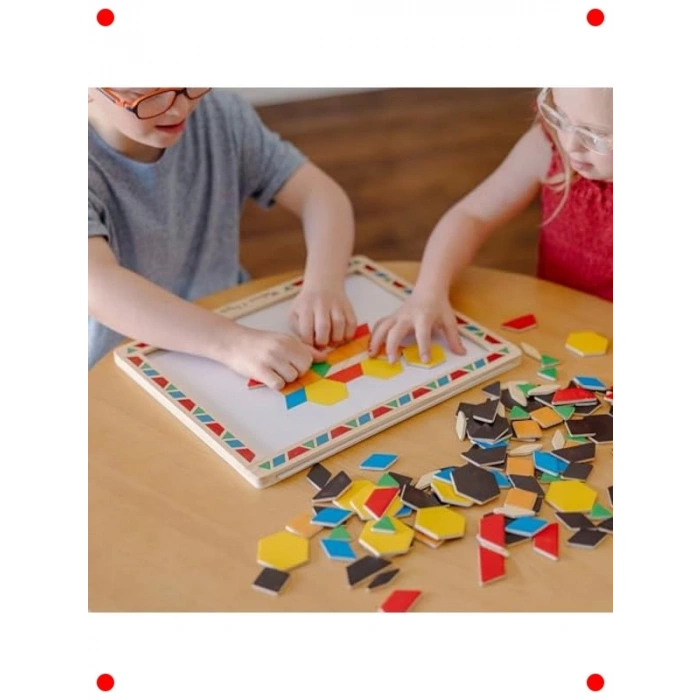 Ahşap Mıknatıslı Şekiller Eğitim Seti