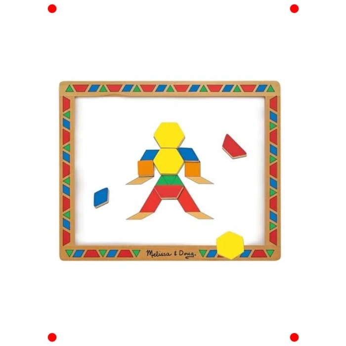 Ahşap Mıknatıslı Şekiller Eğitim Seti