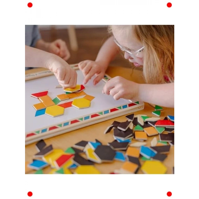 Ahşap Mıknatıslı Şekiller Eğitim Seti