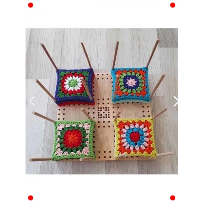 Ahşap Motif Yapma Tahtası, 30x30 cm