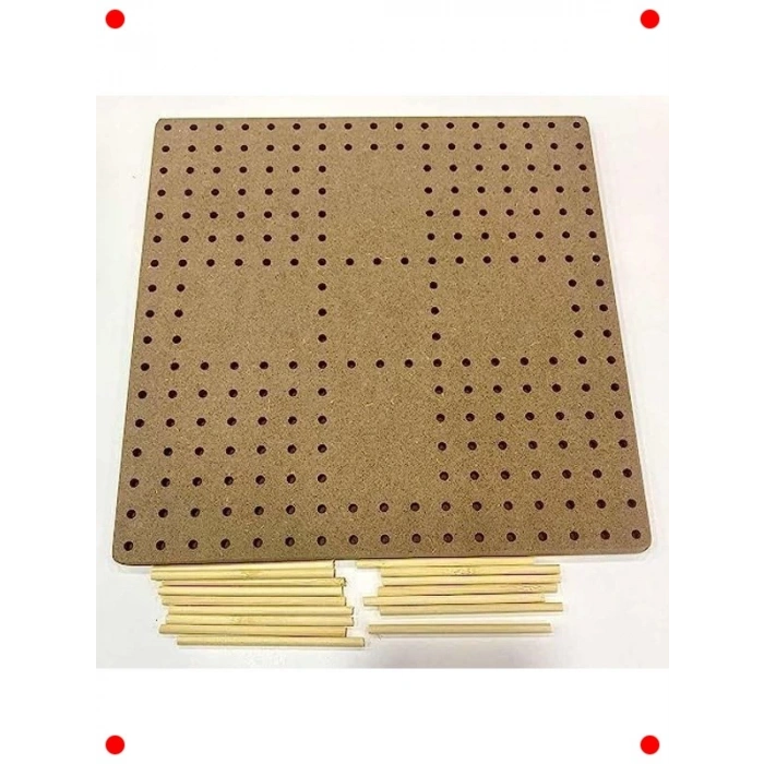 Ahşap Motif Yapma Tahtası, 30x30 cm