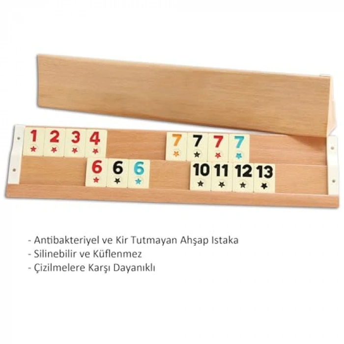 Ahşap Okey Takımı, Antibakteriyel Istaka ile