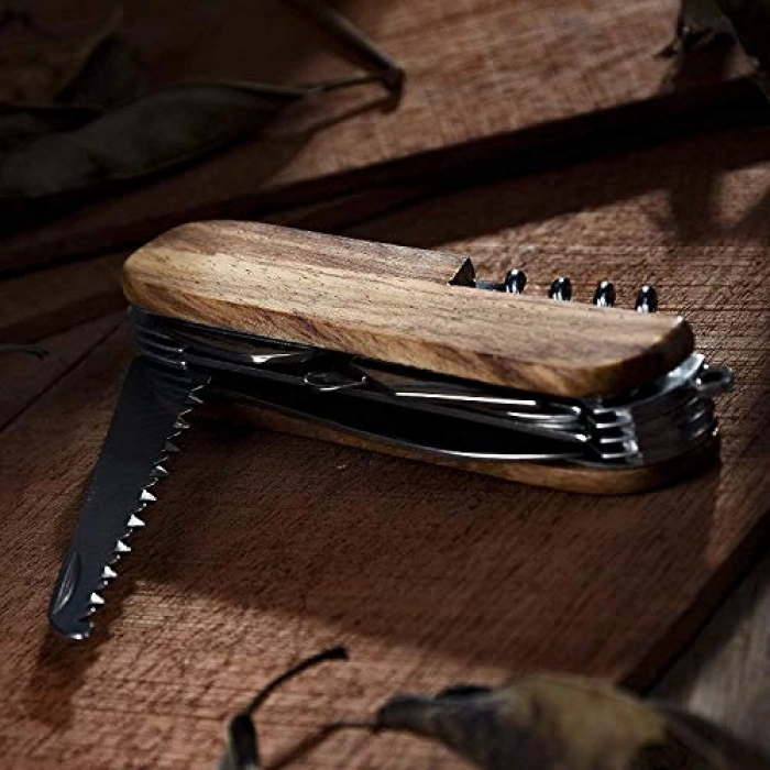 Ahşap Outdoor Kamp Cep Çakısı