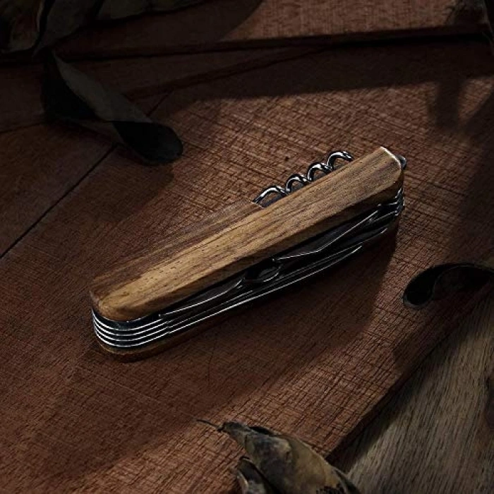 Ahşap Outdoor Kamp Cep Çakısı