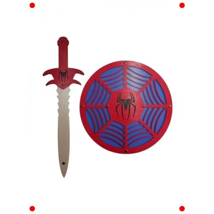 Ahşap Oyuncak Kılıç ve Kalkan Seti - 2 Parça