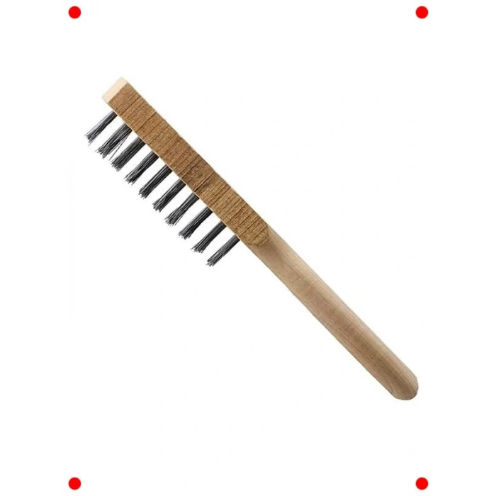 Ahşap Saplı Çok Amaçlı Tel Fırça No 4