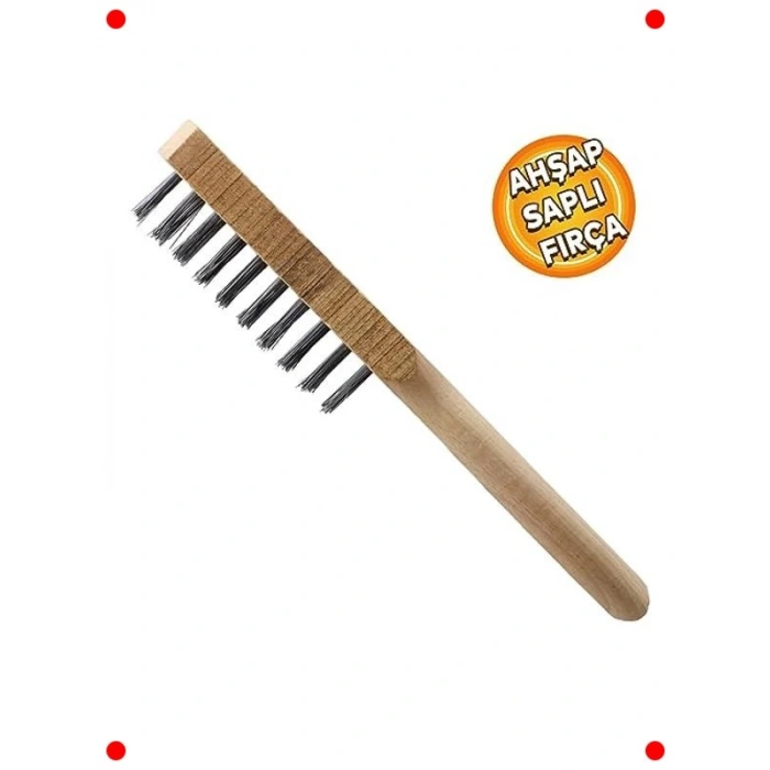 Ahşap Saplı Çok Amaçlı Tel Fırça No 5