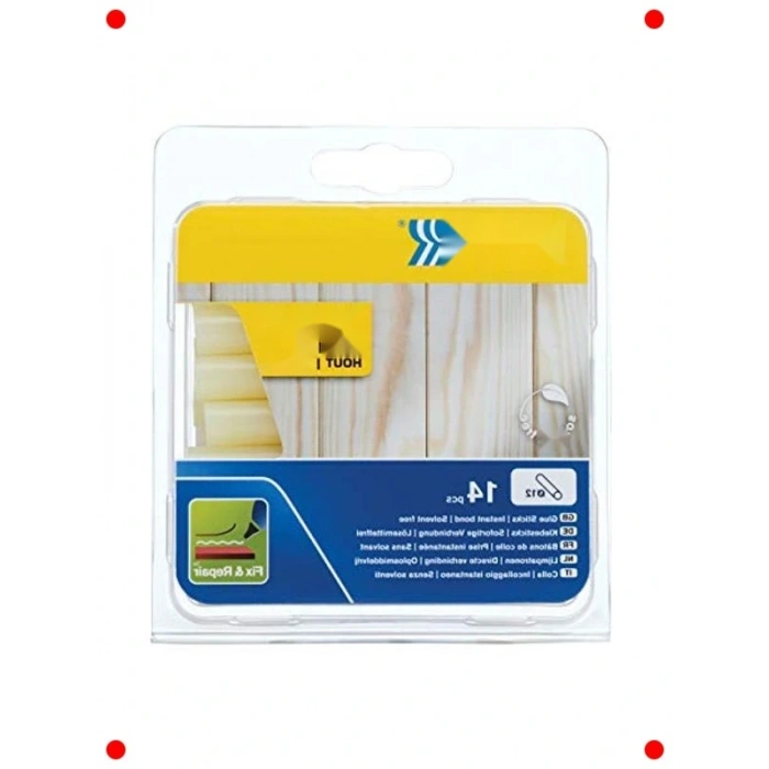 Ahşap Sıcak Tutkal Çubukları Seti, 14 Adet