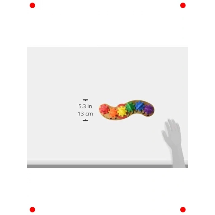 Ahşap Tırtıl Dişli Çevirme Oyuncak