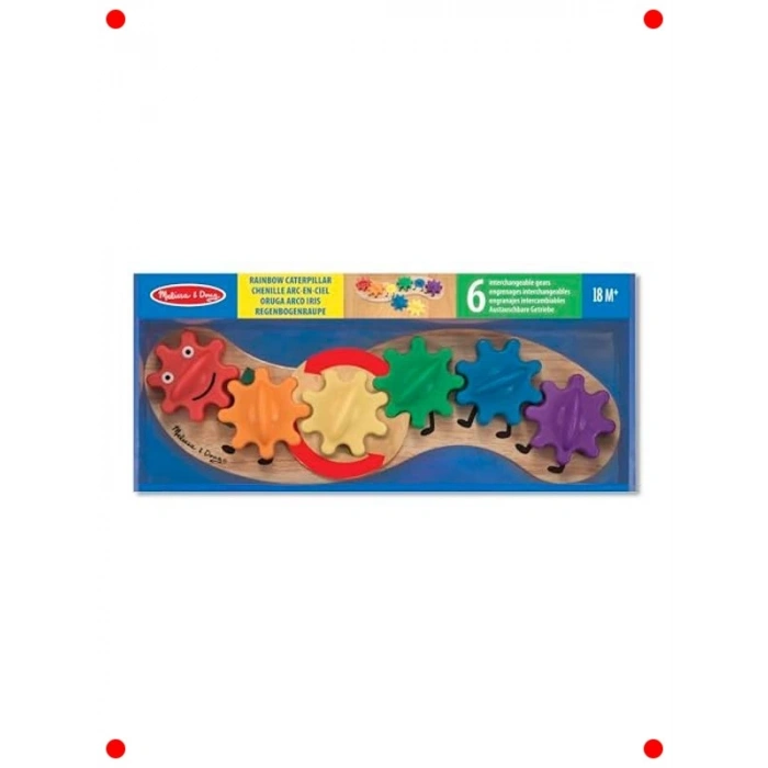 Ahşap Tırtıl Dişli Çevirme Oyuncak