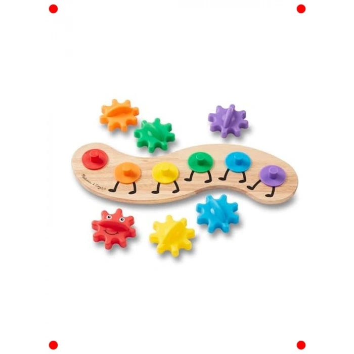 Ahşap Tırtıl Dişli Çevirme Oyuncak