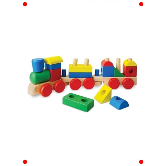 Ahşap Tren Seti - 18 Parça