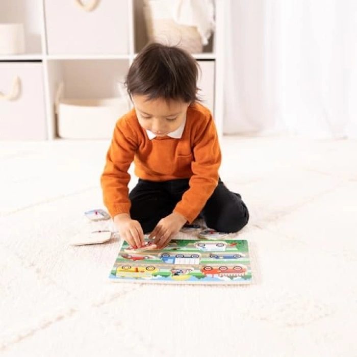 Ahşap Yapboz - Araç Temalı, Eğitici Oyun