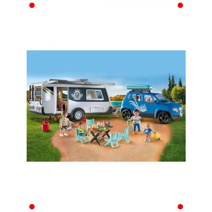 Aile Kamp Karavanı Oyuncak Seti - Kapsamlı Aksesuar