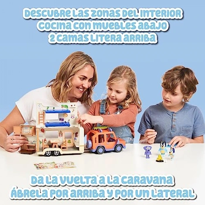 Aile Karavanı Oyun Seti, 3 Figür ve 10 Aksesuar İçerir
