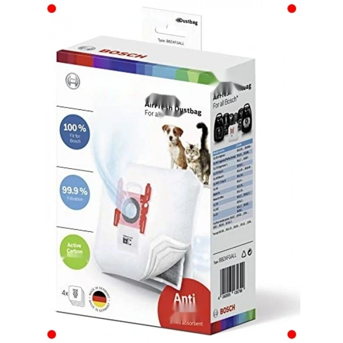 AirFresh Toz Torbası 4lü Set (G Tipi)