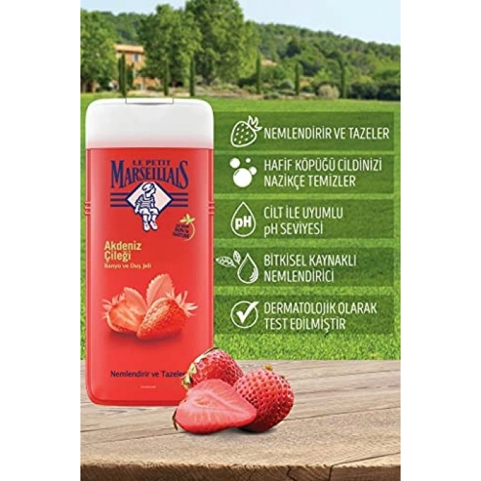 Akdeniz Çileği Aromalı Duş Jeli, 650 ml