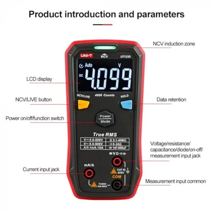 Akıllı dijital multimetre, True RMS