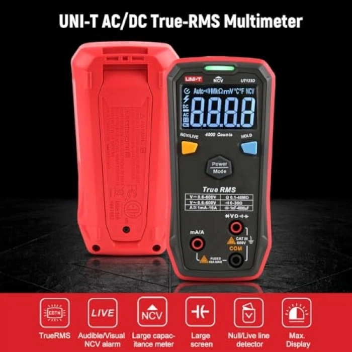 Akıllı Dijital Multimetre, True RMS Ölçüm