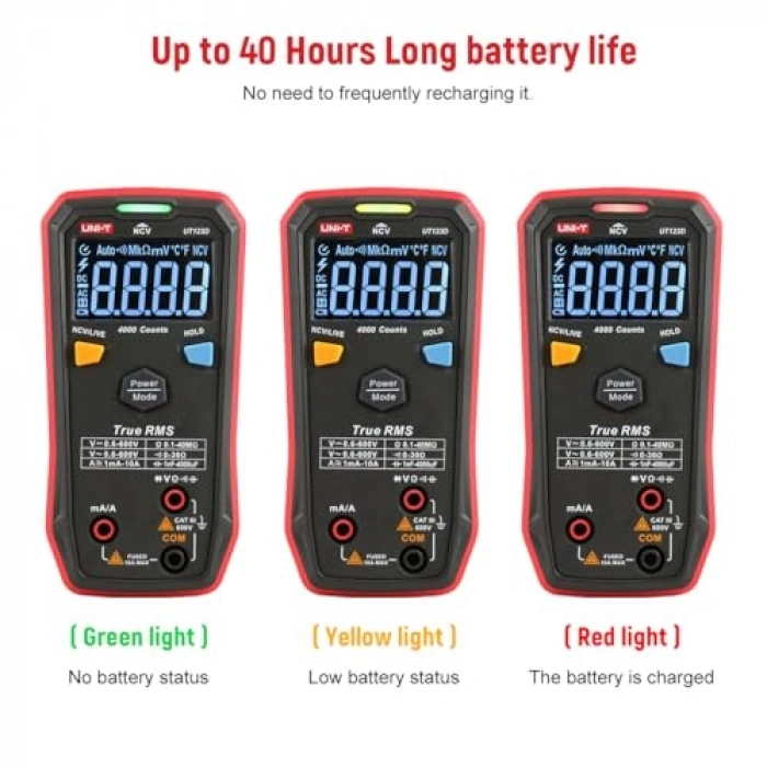Akıllı Dijital Multimetre, True RMS Ölçüm