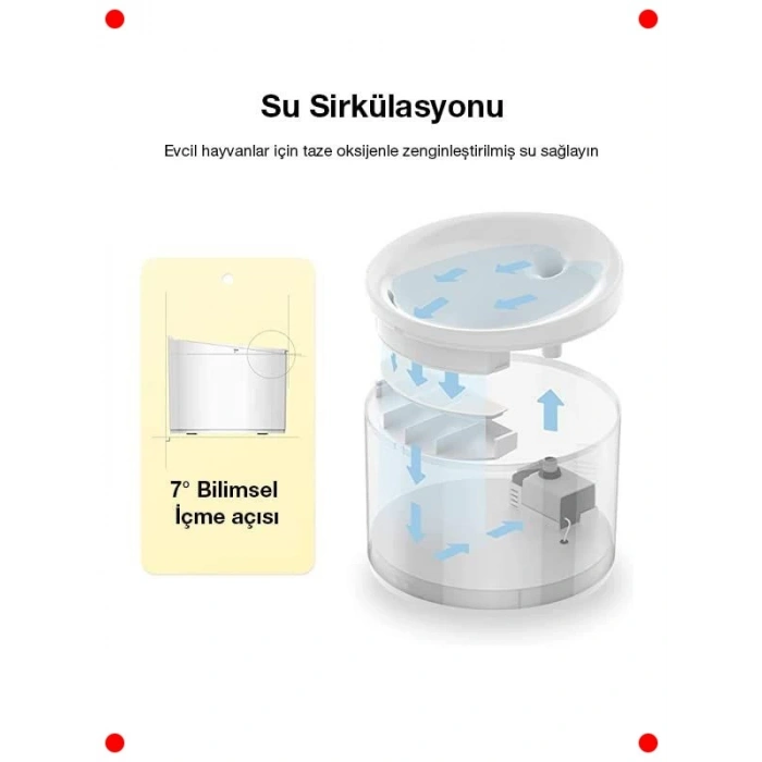 Akıllı Evcil Hayvan Su Pınarı – UV & Uygulama Kontrollü