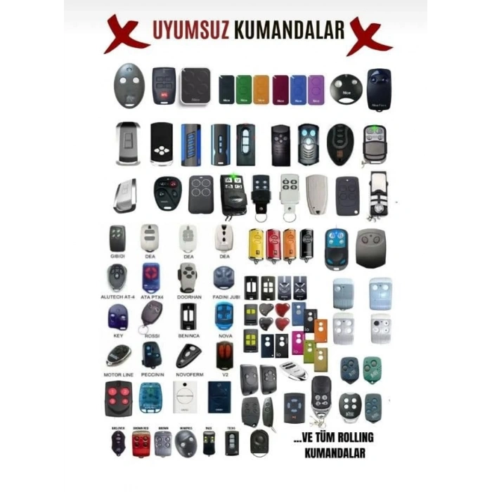 Akıllı Kodlanabilir Uzaktan Kumanda, 433 MHz Frekanslı
