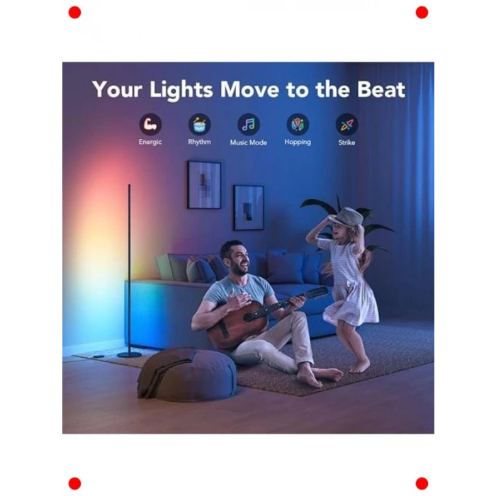 Akıllı Köşe Lambası - RGBICW Işıklandırma