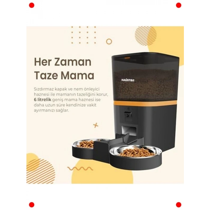 Akıllı Otomatik Kedi Mama Kabı Kameralı ve Wifi Kontrollü