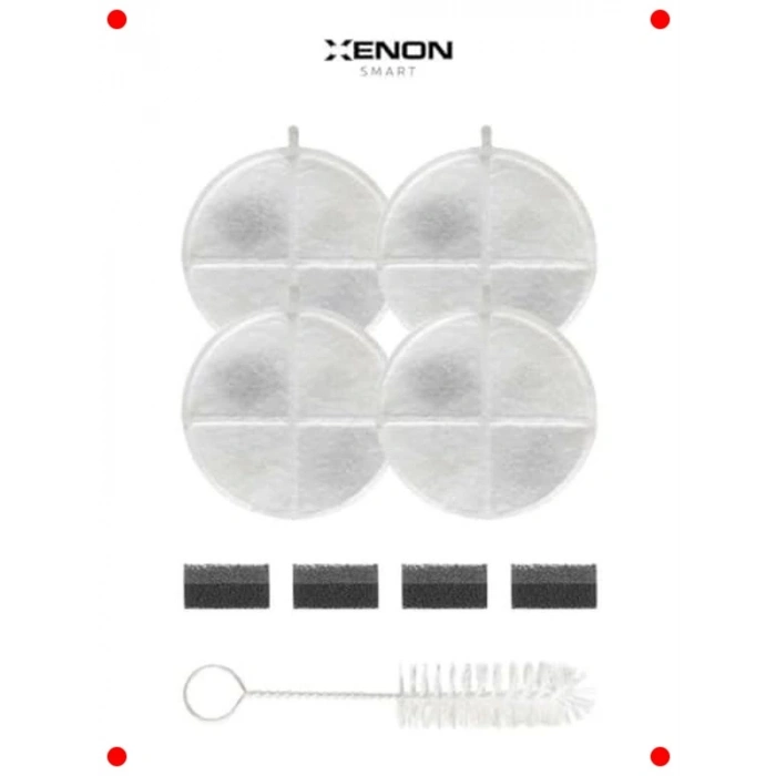 Akıllı Otomatik Kedi Su Pınarı & Filtre Seti, Şeffaf